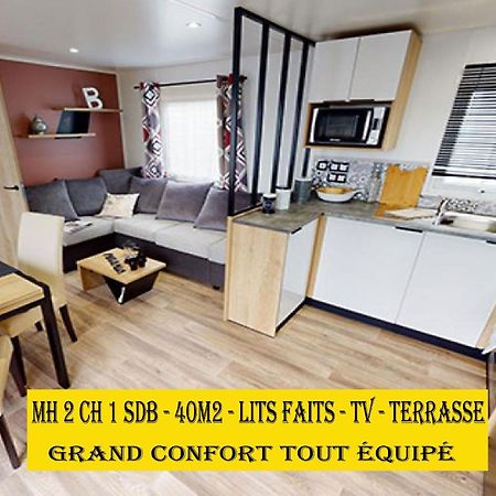 Mh6Pers-2Ch-1Sdb-Lits Faits-40M2-Terrasse-Tv--Grand Confort-Empl Calme-Kerlann ปง-ตาเวน ภายนอก รูปภาพ